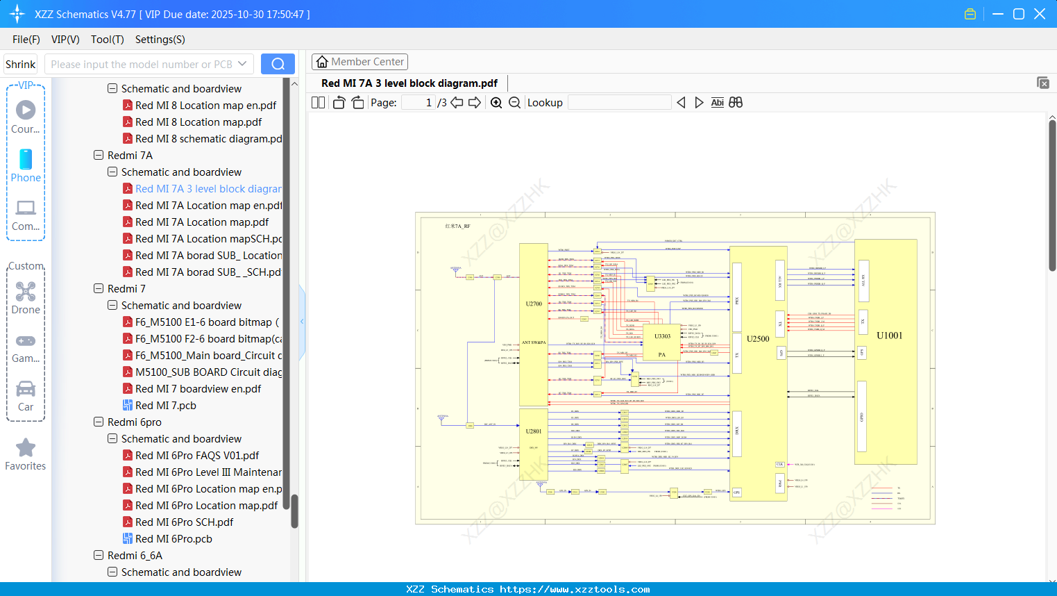 Xiaomi Redmi 7A 3 Level Block Diagram